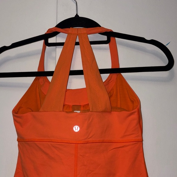Lululemon Athletica Vibrant Orange Halter Tank Top - Picture 4 of 6